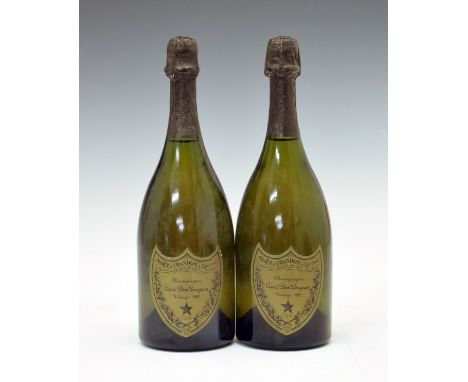 Dom Pérignon Vintage 1982 Champagne, two bottles (2) Condition: Seals in good order, levels good, some scuffs and marks to la