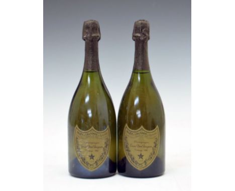 Dom Pérignon Vintage 1982 Champagne, two bottles (2) Condition: Seals in good order, levels good, some scuffs and marks to la