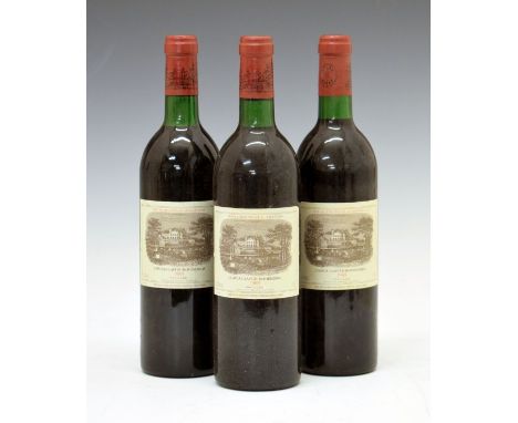 Château Lafite-Rothschild 1983 Pauillac, three bottles (3)  Condition: Levels and seals good, light scuffing to labels - **Ge