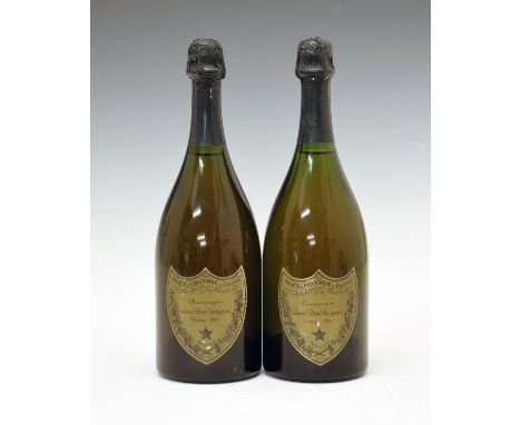 Dom Pérignon Vintage 1964 Champagne, two bottles (2) Condition: Seals in good order, levels good, some scuffs and marks to la
