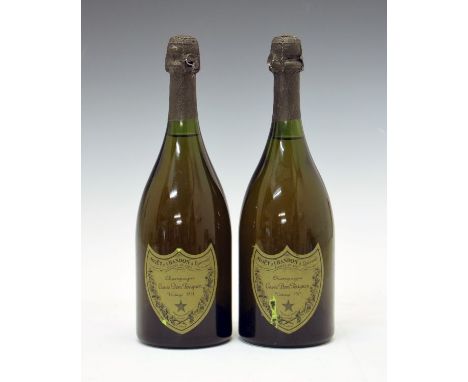 Dom Pérignon Vintage 1971 Champagne, two bottles (2) Condition: Seals in good order, levels good, some scuffs and marks to la