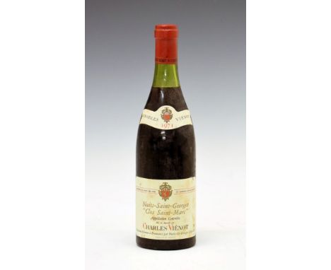 Charles Viénot 1971 Nuits-Saint-Georges 'Clos Saint-Marc', one bottle (1) Condition: Level and seal good, light scuffing to l
