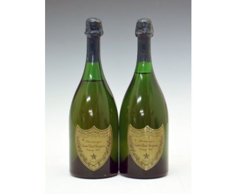 Dom Pérignon Vintage 1962 Champagne, two bottles (2) Condition: Seals in good order, levels good, some scuffs and marks to la