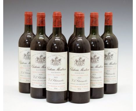 Château Montrose 1978 Saint-Estephe, eight bottles (8) Condition: Levels and seals good, light scuffing to labels - **General