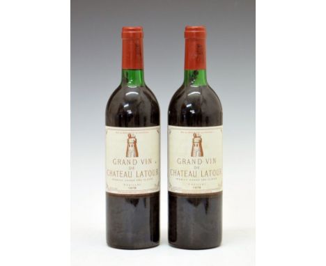Grand Vin de Château Latour 1978 Pauillac, two bottles (2)  Condition: Levels and seals good, light scuffing to labels - **Ge