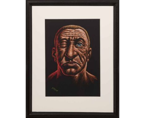 GRAHAM H D MCKEAN,
A STREET FIGHTING MAN
pastel on paper, signed
40cm x 28.5cm
Mounted, framed and under glass