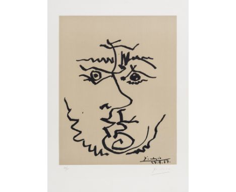 δ Pablo Picasso (1881-1973) after.VisageLithograph printed in colours, 1967, signed and numbered from the edition of 100 in p
