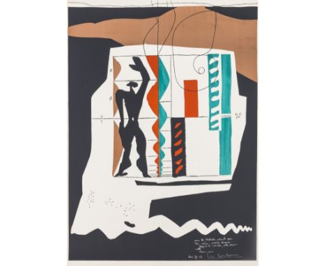 δ Le Corbusier (1887-1965)ModulorLithograph printed in colours, 1956, a printer's proof aside from the edition of 200, printe