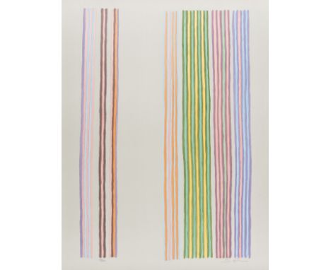 Gene Davis (1920-1985)Royal CurtainLithograph printed in colours, 1980, signed in pencil, numbered from the edition of 250, p