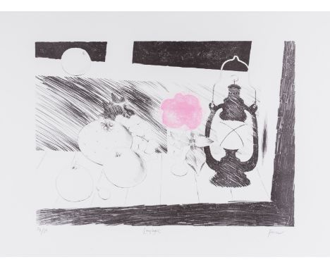 δ Mary Fedden (1915-2012)LamplightLithograph printed in colours, 1973, signed and titled in pencil, numbered from the edition