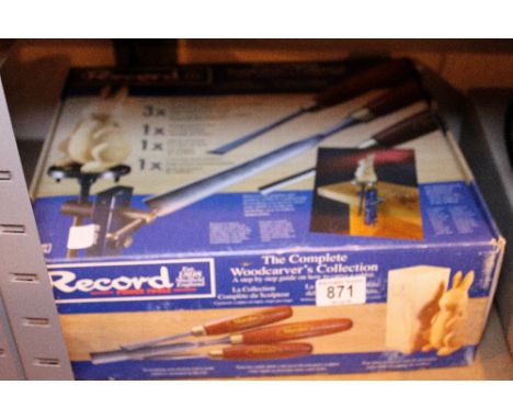WOOD CARVING TOOLS. Boxed set of Record wood carving tools