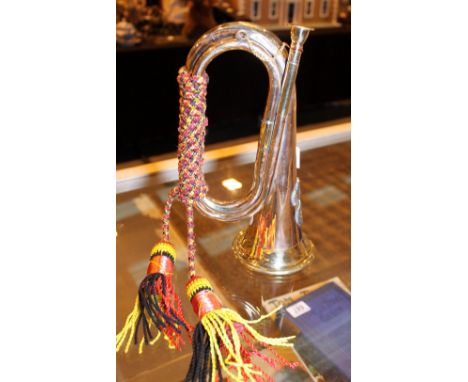 BUGLE. Regimental bugle, L: 27 cm