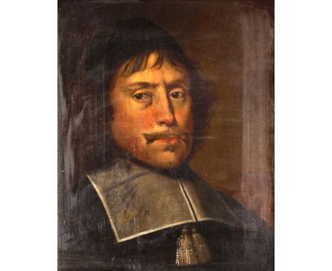 Continental school,&nbsp;18th Century portrait of a gentleman, oil on canvas, 44cm x 35cm&nbsp;
