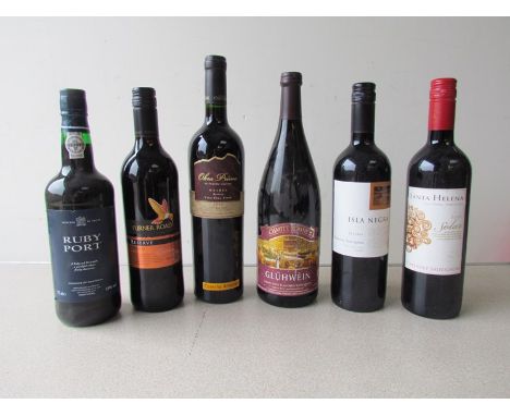Six bottles including Turner Road Reserve, Ruby Port etc