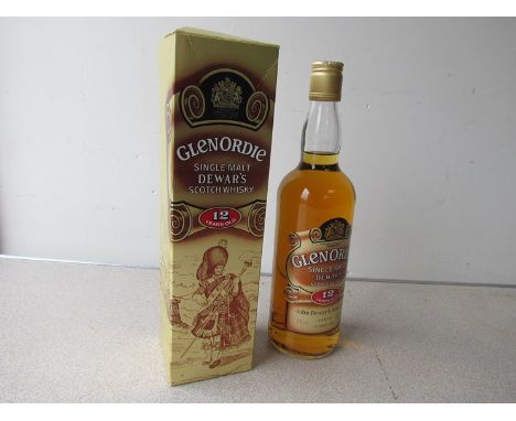 Dewar's Glenordie 12 year old single malt scotch whisky, Highlands 75cl, boxed