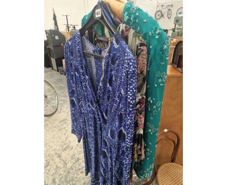 Three vintage dresses.