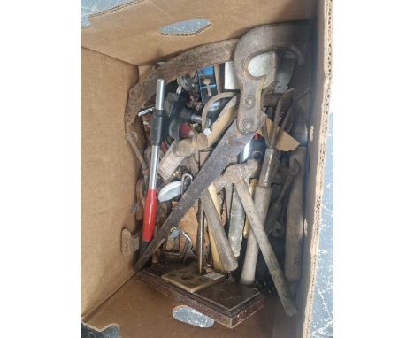 A collection of hammers and other tools