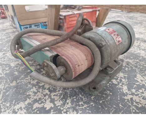 A belt sander table linisher.
