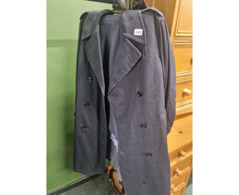 A vintage RAF ladies jacket, shirt, skirt and overcoat.