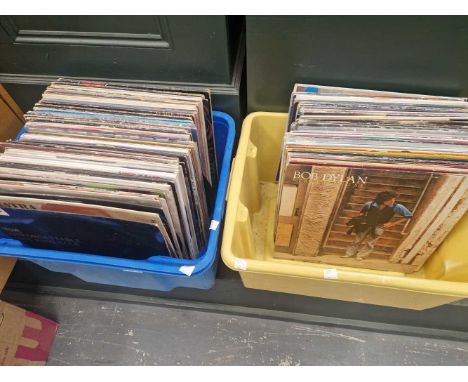 Approximately 110 Rock/Pop Lp records including Bob Dylan, Eurythmics, Rod Stewart, Whitney Houston etc and a few 12" singles