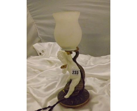  MOORES CANDLESTICK CONVERTED TO  LAMP A/F  EST [£15- £30]
