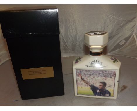 ALLY MCOIST  GOODBYE RANGERS POINTERS CERAMIC DECANTER LIMITED EDITION 34/750 70CL40%VOL EST[£30-£40]
