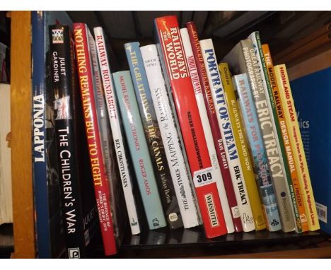 SHELF  OF 15 RAILWAY BOOKS  & 3 OTHERS EST [£20- £40]