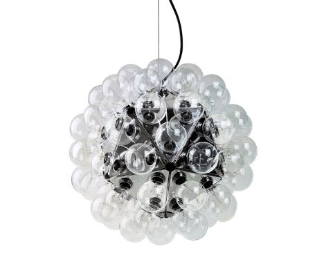 AN ITALIAN SIXTY-LIGHT FLOS TARAXACUM 88 HANGING LIGHT FITTING, after a design by Achille Castiglioni, approximately 26cm hig