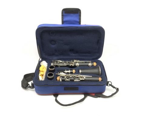 John Packer 021 six-piece clarinet in fitted carrying case - Condition Report 