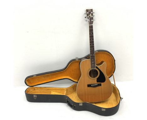  Yamaha model FG-450S-C acoustic/electric guitar with rosewood back and sides and spruce top, fitted with Artec Edge-Nds chro