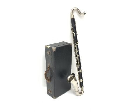  LeBlanc Paris four-piece bass clarinet, serial no. 5197, L96cm, in fitted case with accessories   - Condition Report 