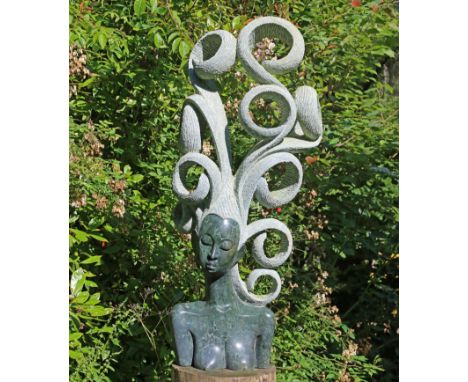 Sculpture: David White  Embrace the Curls Opal stone Unique 152cm high by 68cm wide by 30cm deep