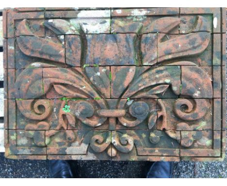 Garden Statuary: A pair of carved stone gate pier caps  19th century 38cm high, together with a carved stone gate pier ball o