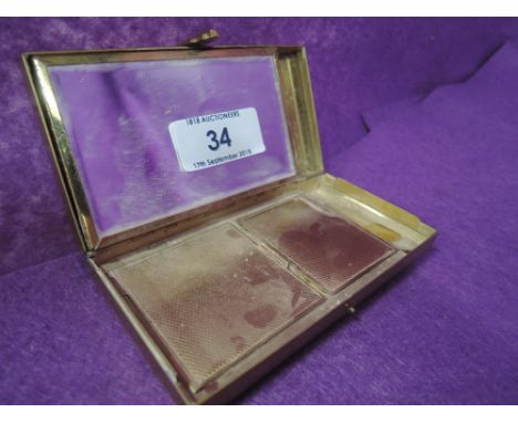 A lady's vintage Art Deco style rectangular multi compact