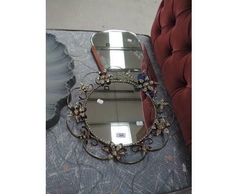 Two vintage wall mirrors