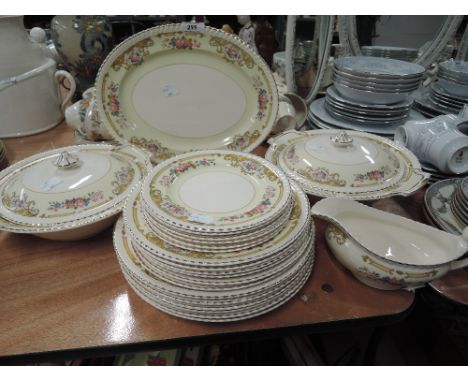 A vintage part tea service by Johnson Bros