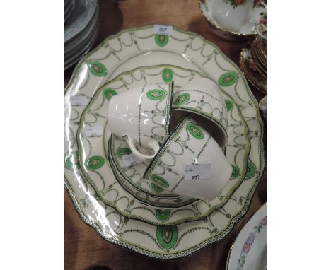 A selection of vintage ceramics by Royal Doulton in the Countess patternONE CUP CHIPPED ON RIM, REST IN GOOD CONDITION