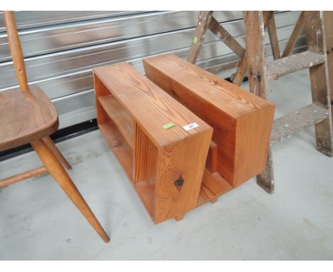 A vintage pine magazine/book rack