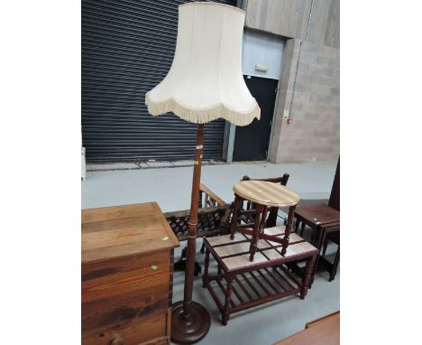 A vintage standard lamp