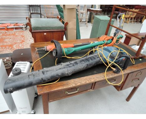 A selection of garden power tools