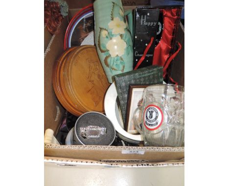 A selection of vintage curios and ceramics