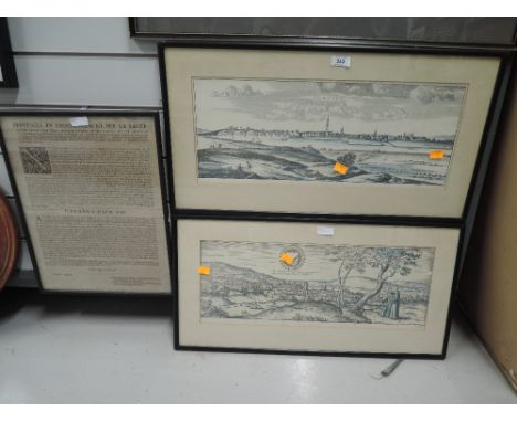 A vintage print of Glasgow pre industrial landscape