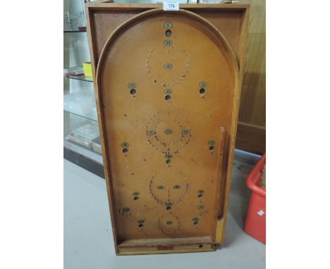 A bagatelle board and an fibre optic Christmas tree