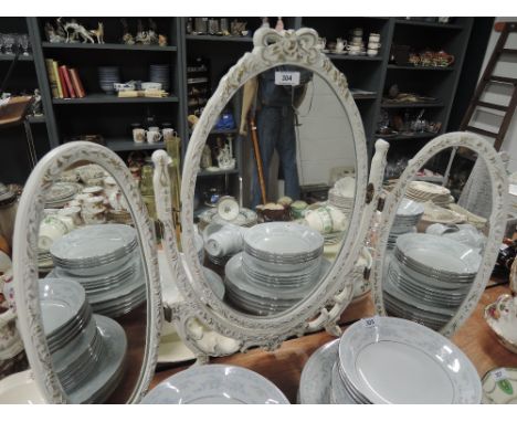 A vintage dressing table mirror