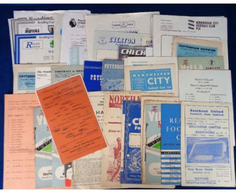 Football programmes, Reserve selection of approx. 90 programmes inc. 13 from the 1950's, including Bournemouth Res v Cardiff 