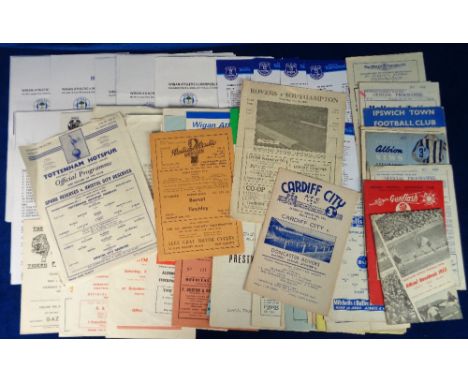 Football programmes, a collection of approx. 120 mostly non-League &amp; reserve programmes 1940's onwards inc. Barnet v Finc