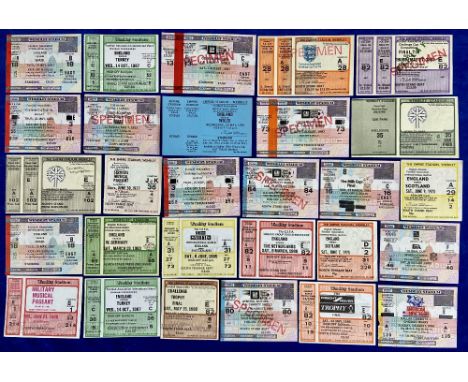 Football &amp; other tickets, a collection of approx. 70 Wembley event tickets, 1970's onwards, inc. specimen tickets, stewar