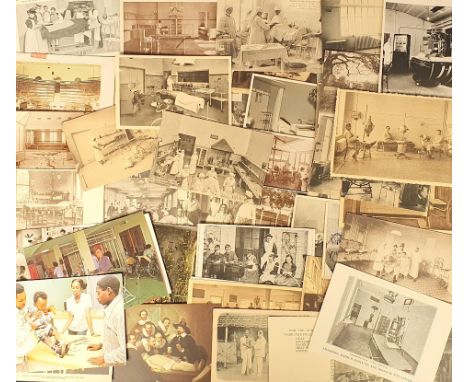 Postcards, Medical, an interesting collection of 88 hospital treatments and treatment rooms, inc. operating theatres at Middl