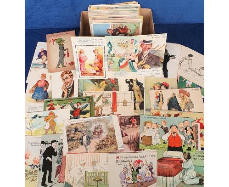 Postcards, Comic, a good collection of approx. 200 mainly vintage comic cards with a few 1950s period. Artists include Dwig, 