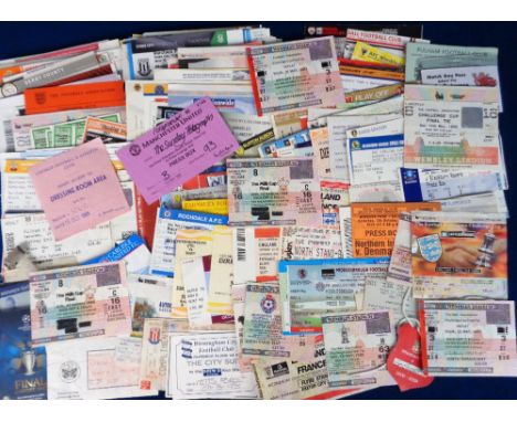 Football tickets, a collection of approx. 180 match tickets 1980's onwards inc. Club matches, Internationals, Cup-Finals etc.